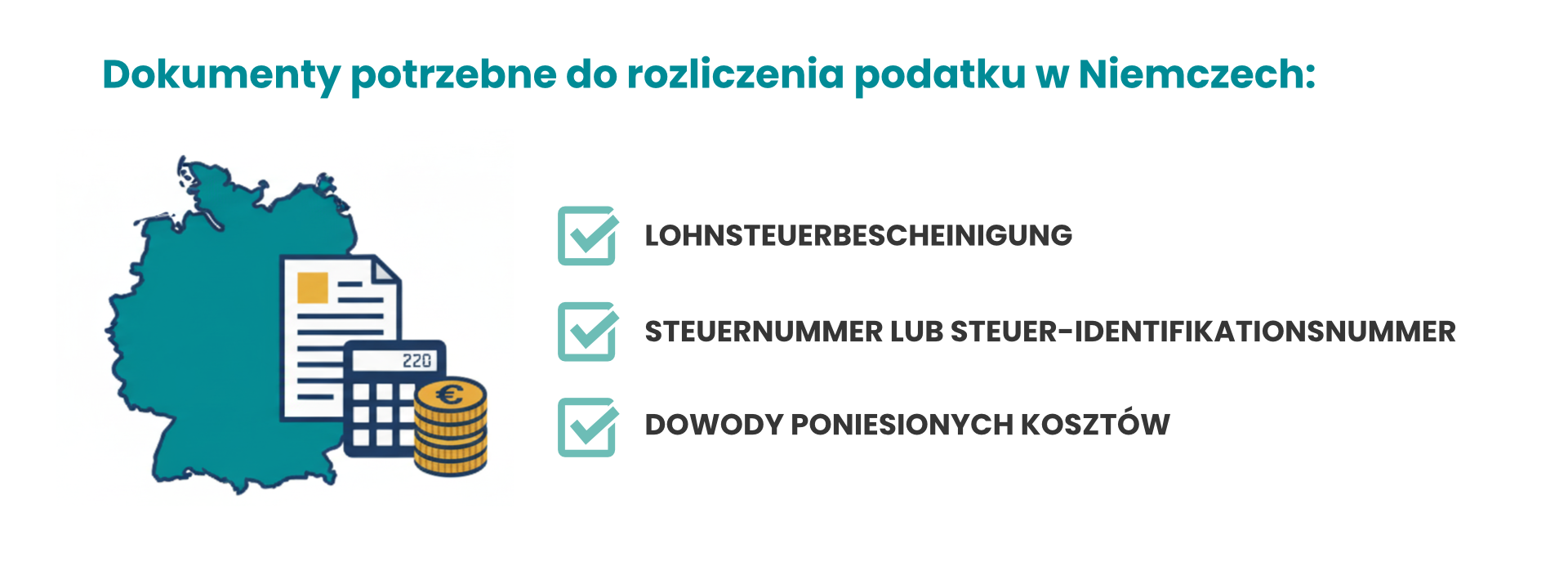 Lohnsteuerbescheinigung i Steuer-ID to podstawowe dokumenty do rozliczenia podatku dla pracownika tymczasowego w Niemczech