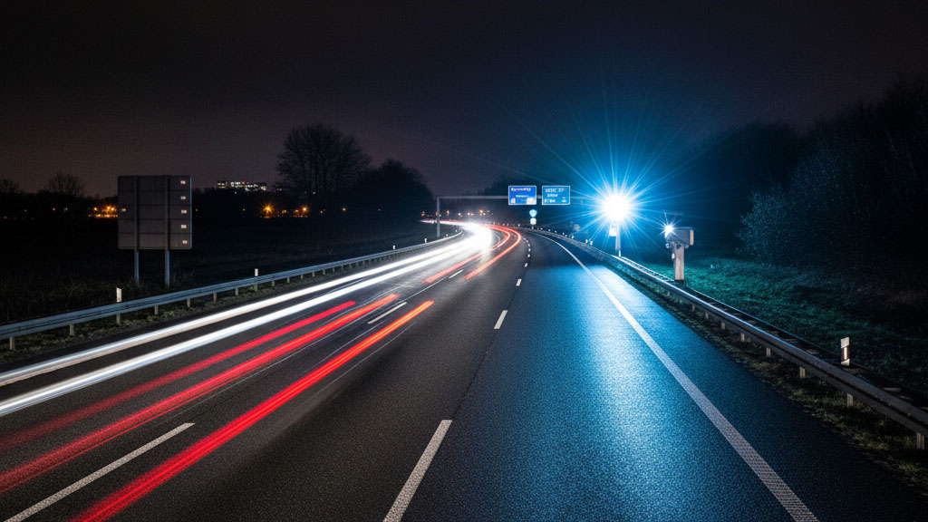 Blitzmarathon – ce trebuie să știi despre controalele de viteză din Germania? 2 Flashul unui radar în Germania este simbolul acțiunii Blitzmarathon și al controalelor de viteză