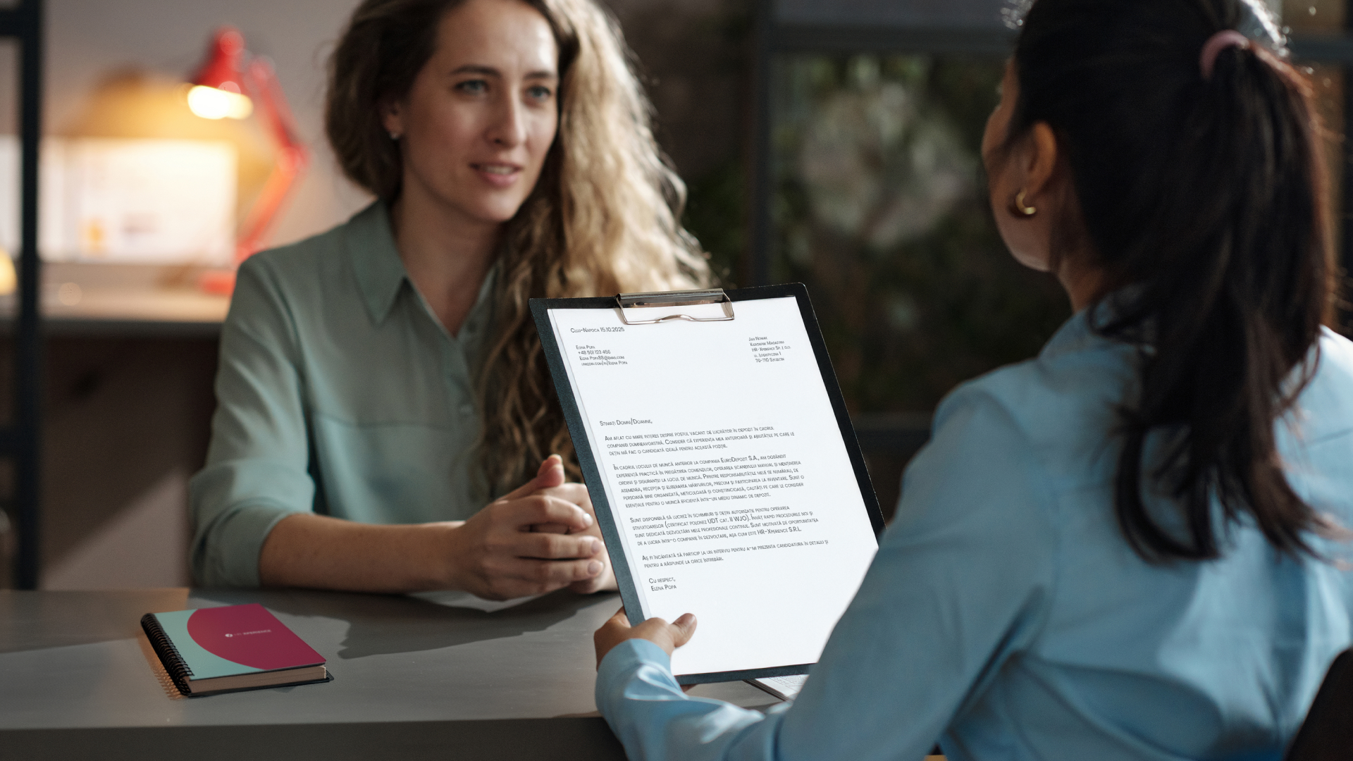 Cum să redactezi o scrisoare de intenție pentru un loc de muncă în Germania? Ghid practic 3 Recrutorul citește scrisoarea de intenție în timpul interviului de angajare – o prezentare clară a experienței crește șansele de a obține un loc de muncă în Germania, inclusiv pe posturi superioare în depozit